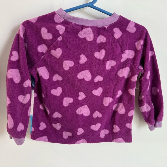 Y2K Disney Winnie The Pooh & Piglet Fleece Shirt Pyjama Play Rainbow - Picture 5 of 5